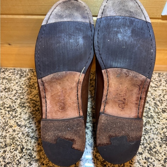 Cole Haan Men’s 10.5 Saddle Brown Kilt Leather Tassel Loafers - Picture 9 of 13